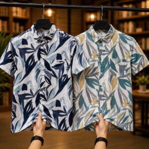 100%Cotton/ pocket half shirt